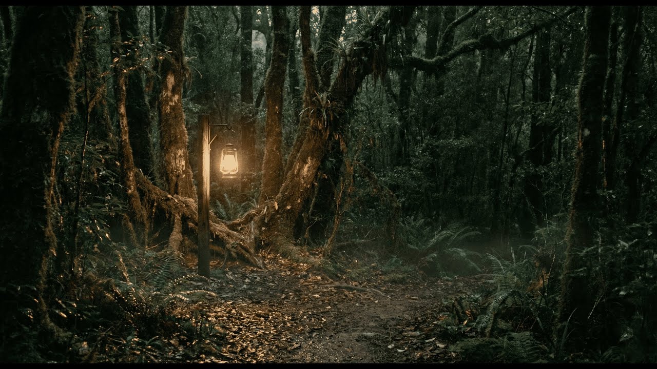 10 Hours of Night Forest Ambience | Soft Rain, Crickets & Deep Nature Sounds