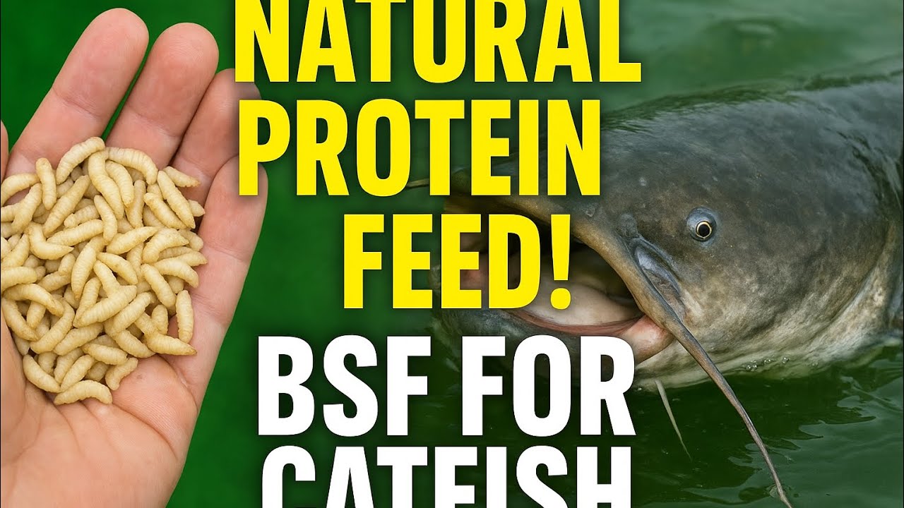 BSF MAGGOTS AS THE ALTERNATIVE PROTEIN FOR YOUR  CATFISH.