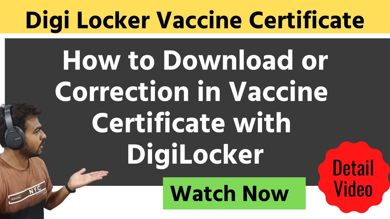 How to Download Vaccination Certificate From Digi Locker | Vaccine Certificate Correction CoWin