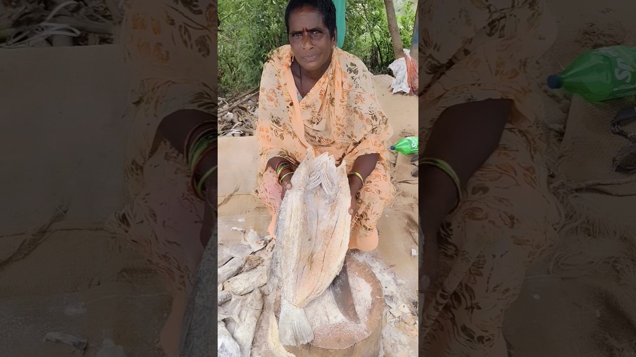 పండు చేప కటింగ్  #best dryfish #BT dryfish #cutting videos   #dryfish videos   #village videos👍👌😍