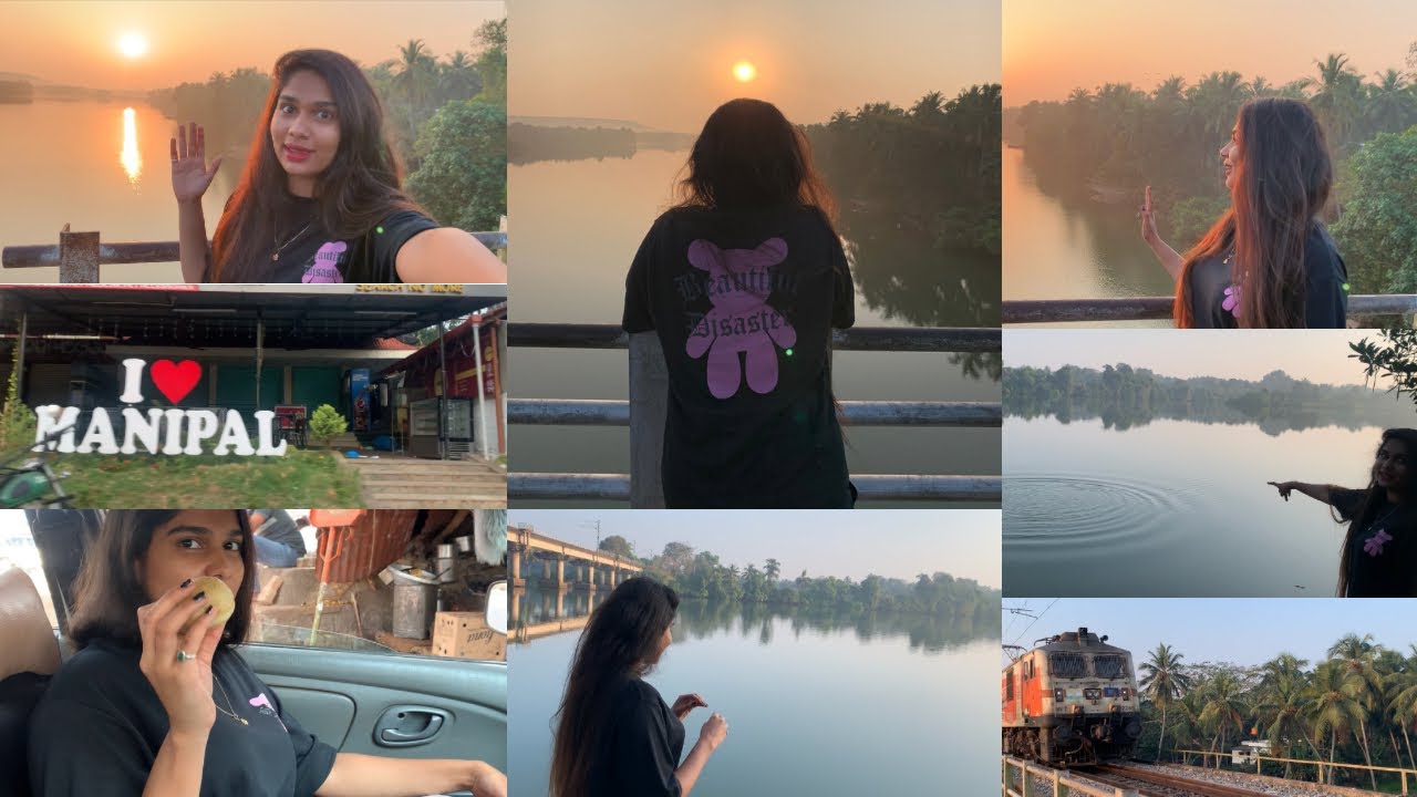 Good Morning Manipal❤️||Anushka Salian||#tulutalks #tuluvlogger #manipal#railwaybridge