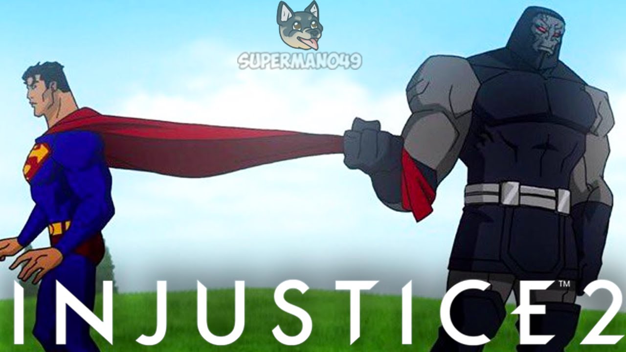 DARKSEID VS SUPERMAN! + SICK COMBOS - Injustice 2: 