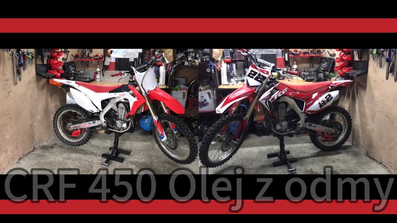 Honda CRF 450 - Olej z Odmy | Bark możliwości wrzucenia luzu