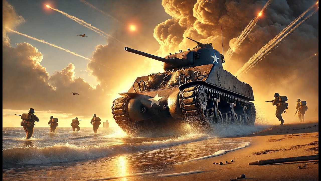 Tank on the Beach 🪖 WWII Vibes… And We Take the WIN!