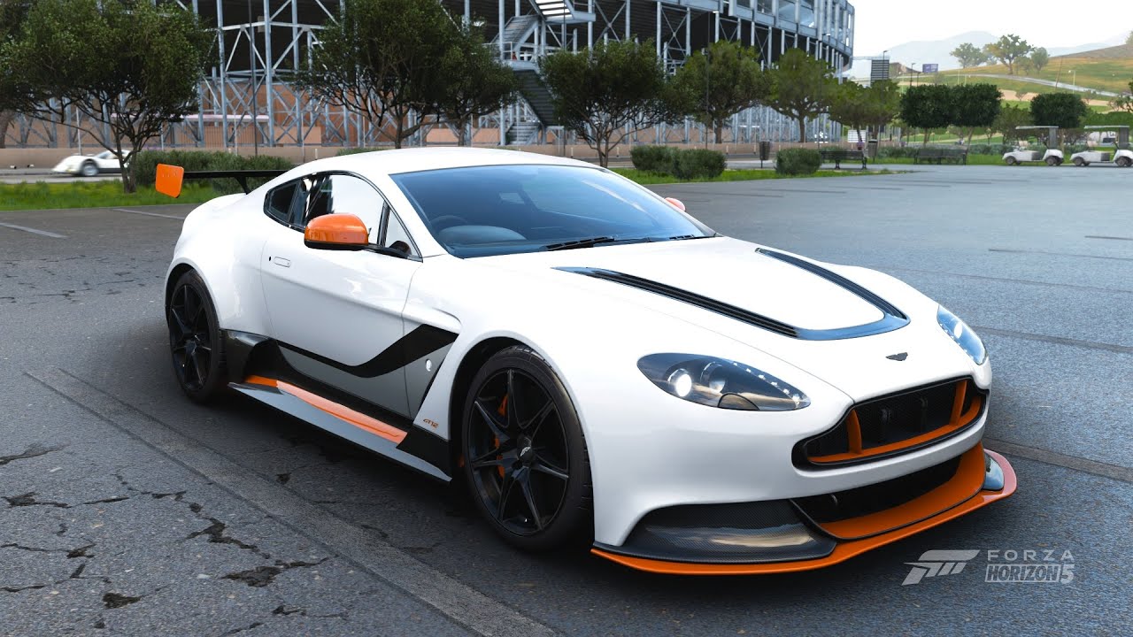 Aston Martin Vantage GT12 | Forza Horizon 5 | Steering Wheel Gameplay