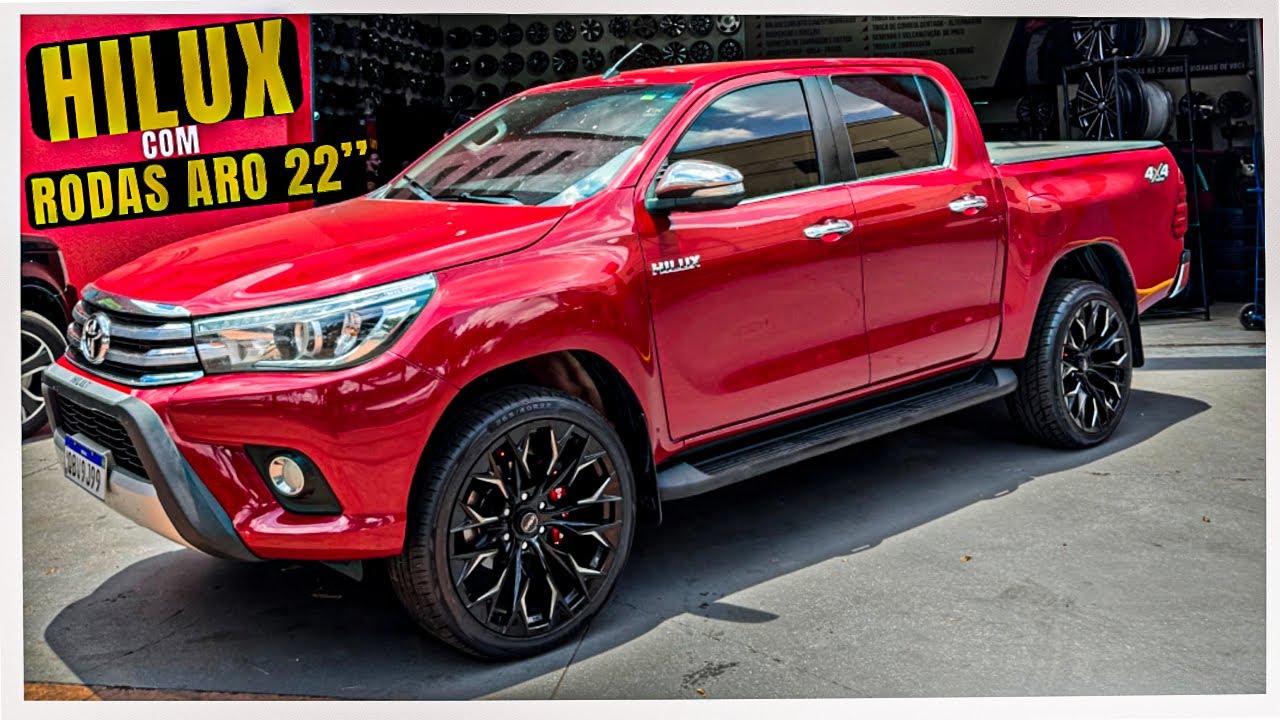 TOYOTA HILUX COM RODAS ARO 22 GRINGAS | ALA RODAS