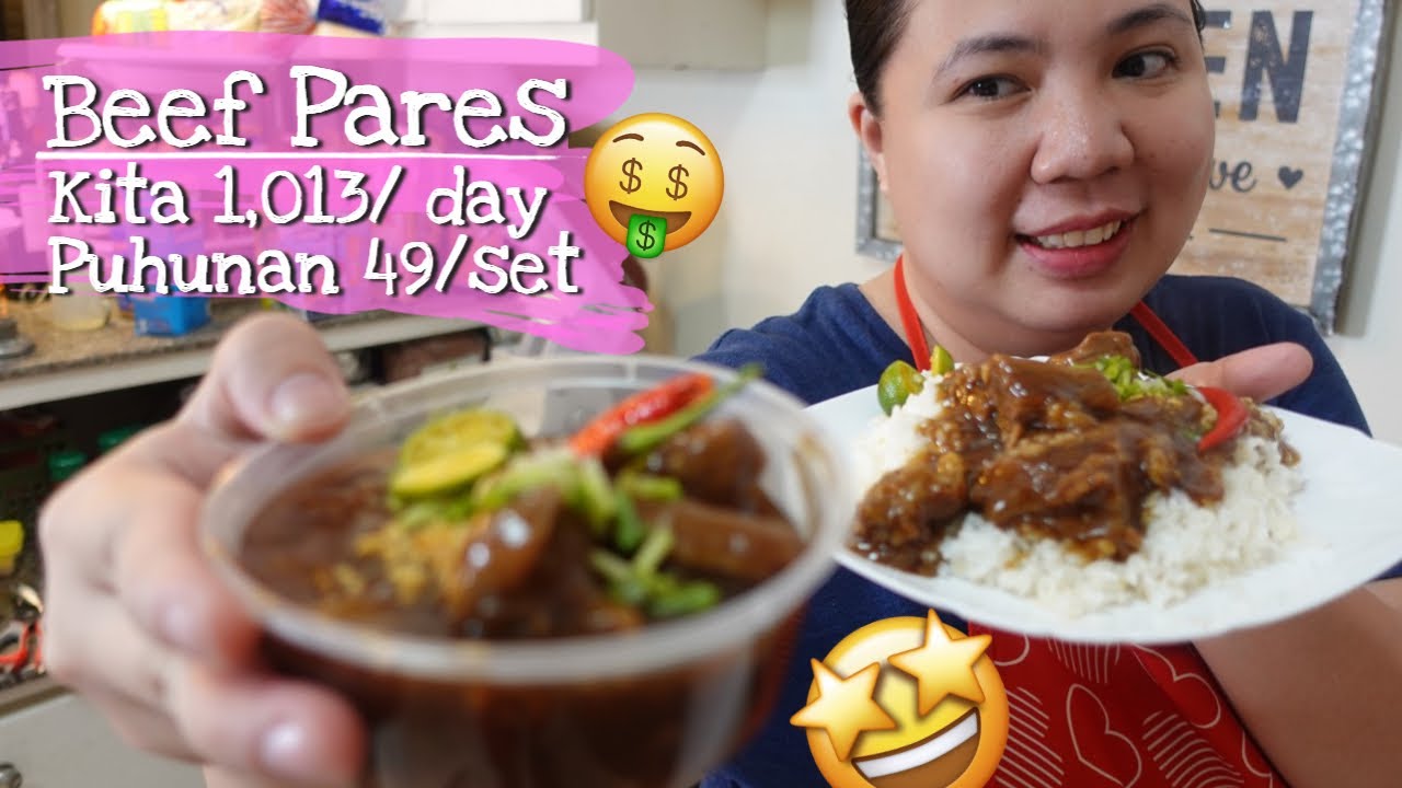 BEEF PARES Recipe pang Negosyo with Costing