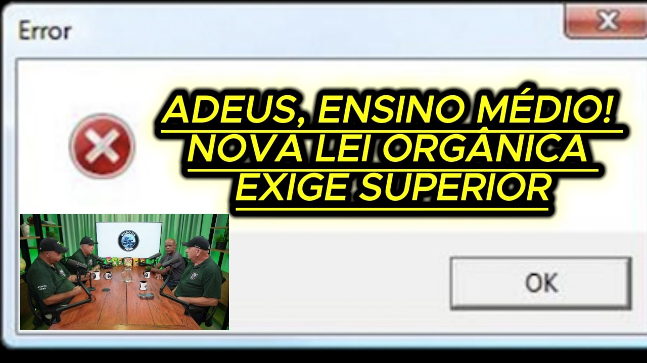 A Mudança que Ninguém te Contou na Lei Orgânica das PMs (Nível Superior e Prazos)