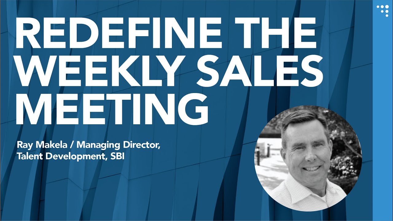 A Great Weekly Sales Meeting Agenda | SRG Insights EP 34
