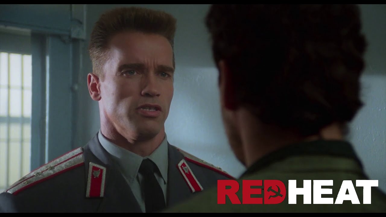 Schwarzenegger visits the gangster boss in prison - Red Heat (1988) HD