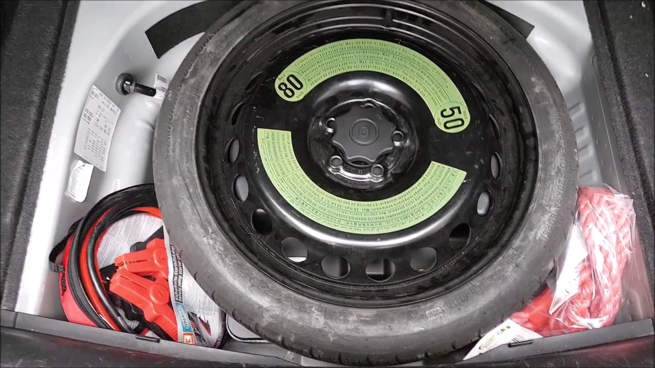 Audi A4 B8 - How to add space saver spare wheel