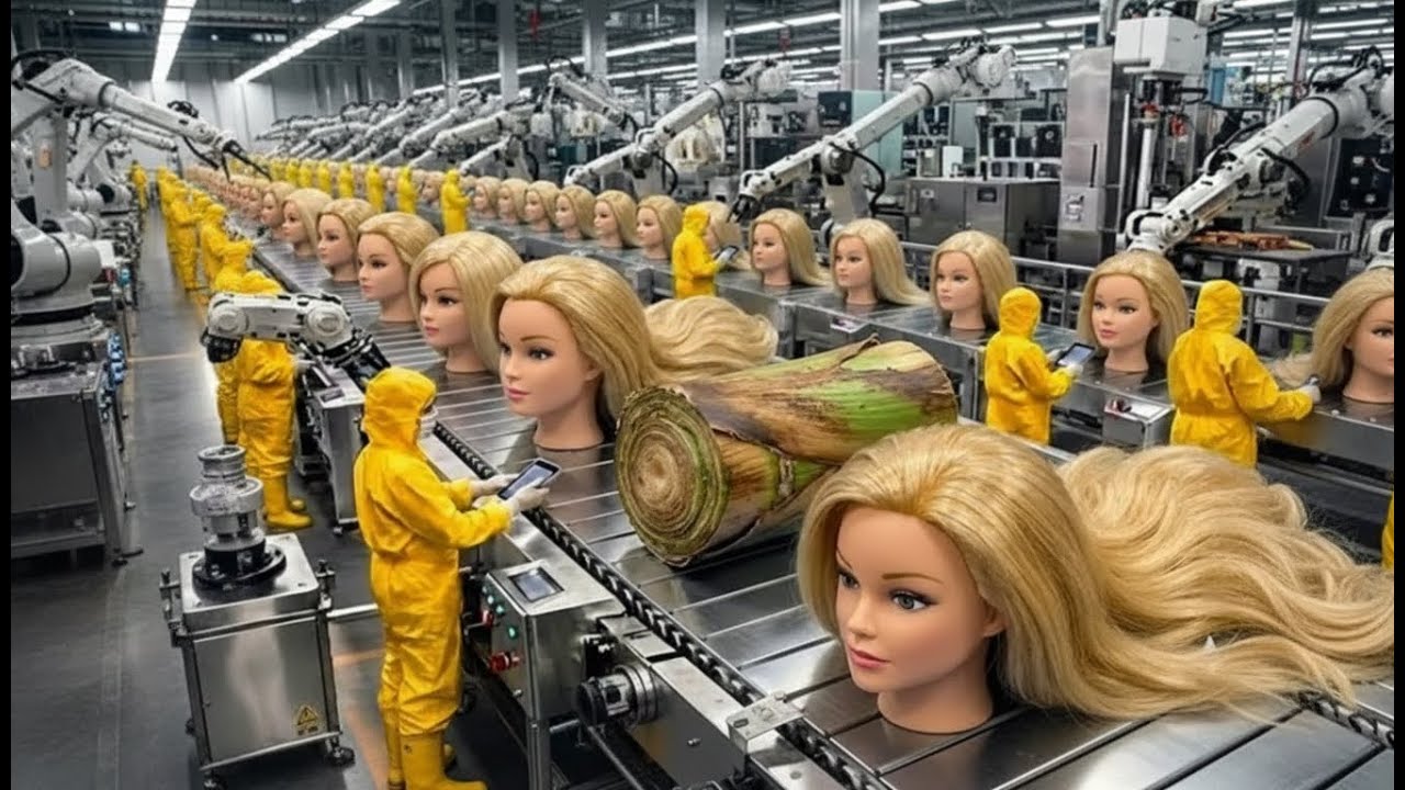 Inside the Largest Wigs Factory — From Raw Banana Stem to Wigs (Full Process)