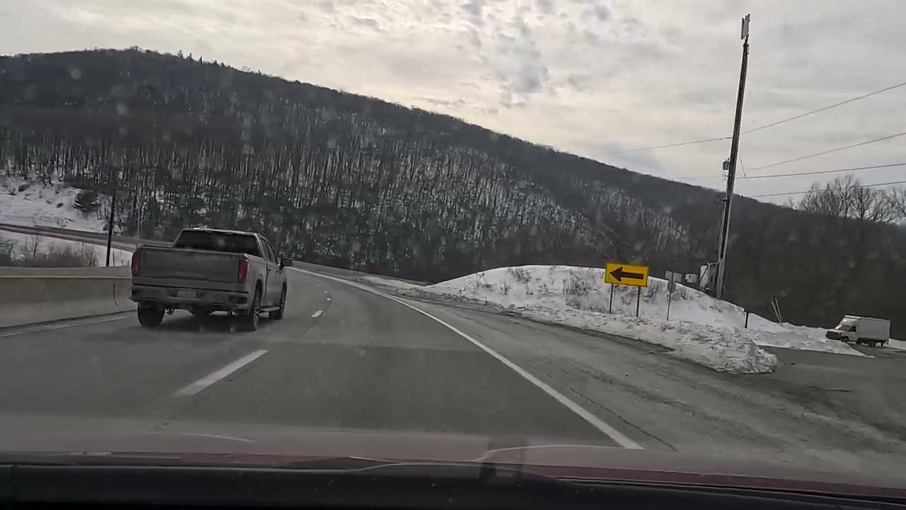 Driving from Centre Hall to Lewistown, PA (02/10/2026)