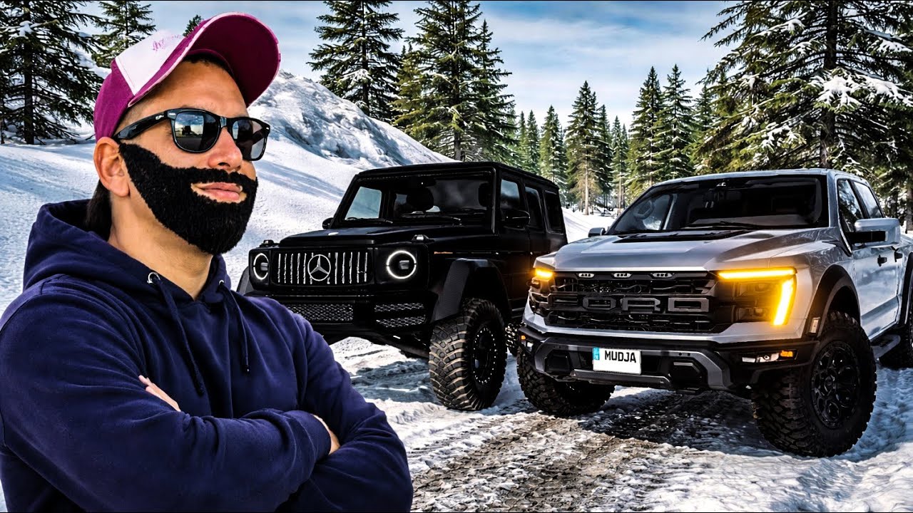 Mudjin Ford Raptor vs Bakina G Klasa – Offroad Po Snijegu! | BeamNG.drive - Logitech G923