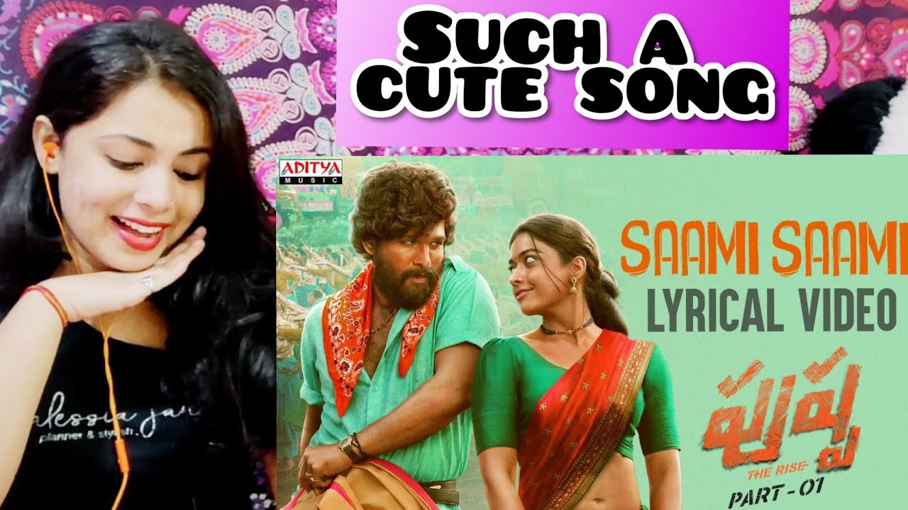 Saami Saami (Telugu) Lyrical | Pushpa Songs | Allu Arjun, Rashmika | DSP| Reaction | Nakhrewali Mona