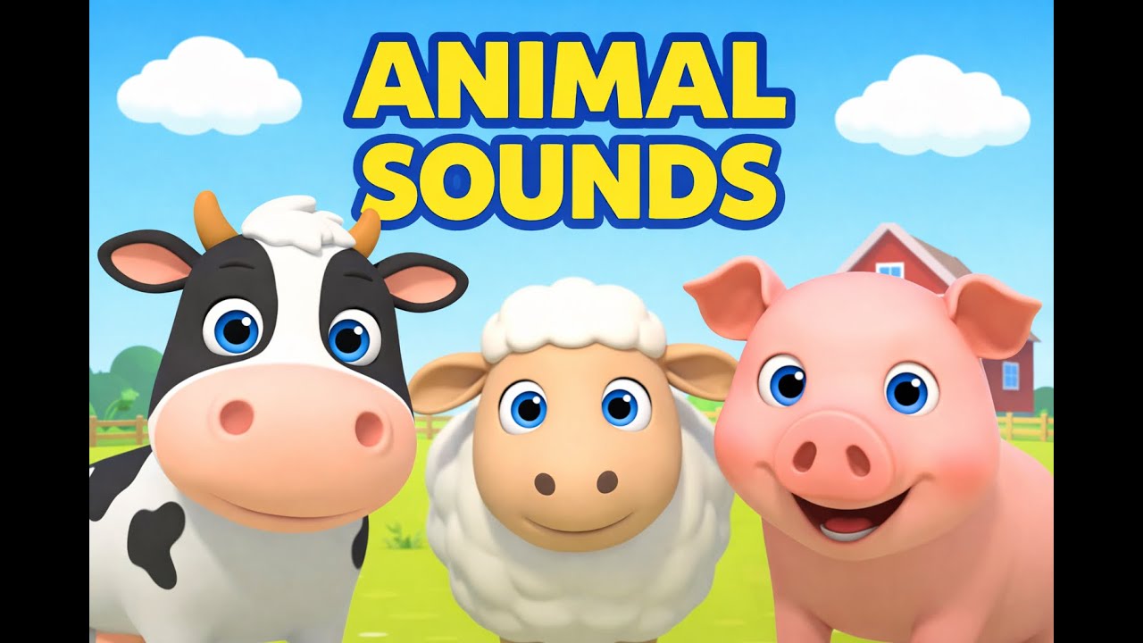 👉 Farm Animal Sounds 🐄🐑🐖 | Learn Animal Sounds