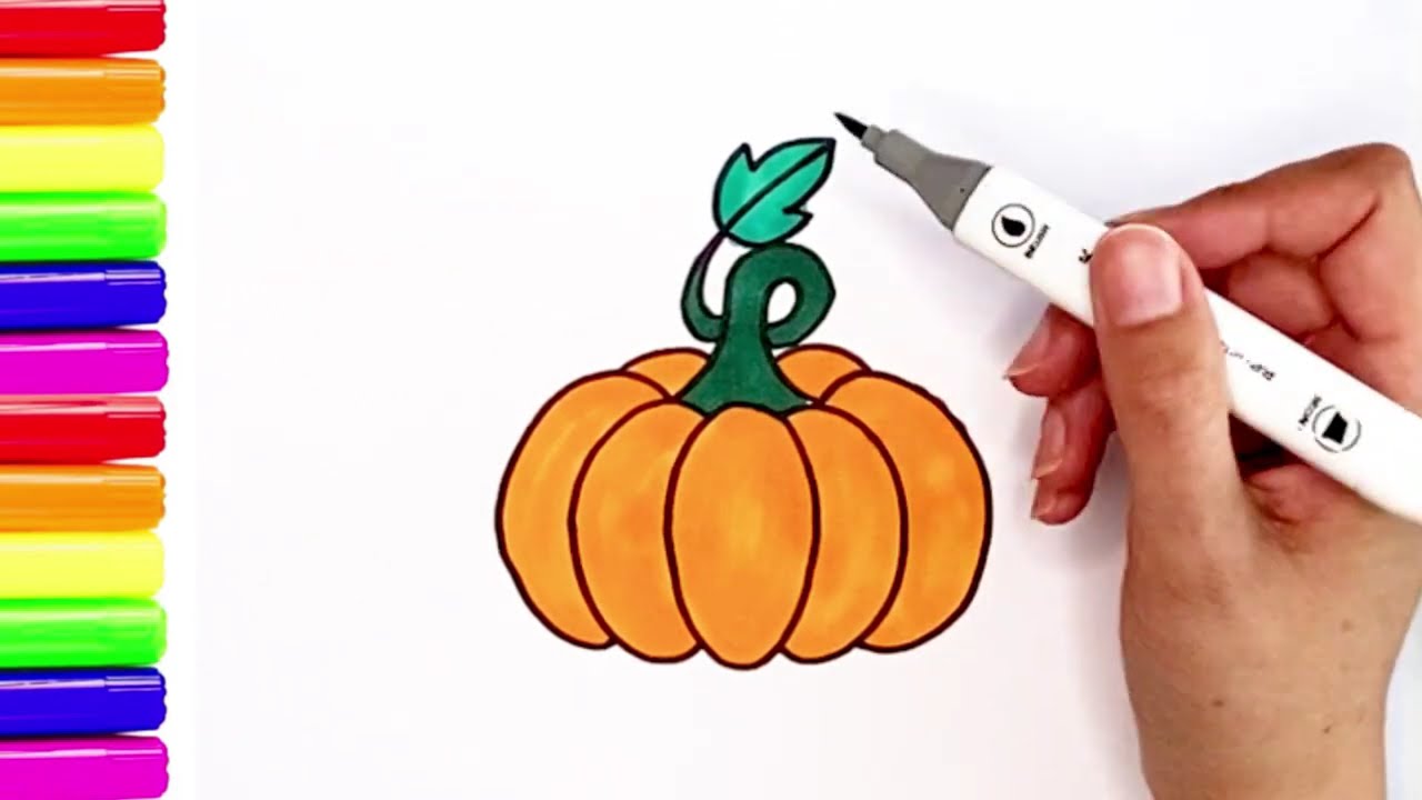 Как легко нарисовать тыкву 🎃 | Увлекательное руководство по рисованию