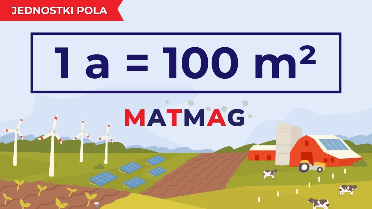 Jednostki pola - zamiana jednostek pola ⭐ metry kwadratowe, ary, hektary ⭐ MATMAG