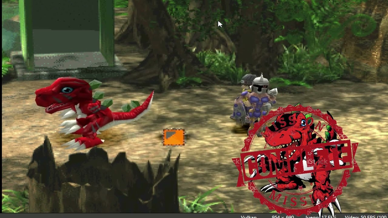 Digimon world 1 - cap 4: Tyranomon , la mochila grande y nuevo ataque.