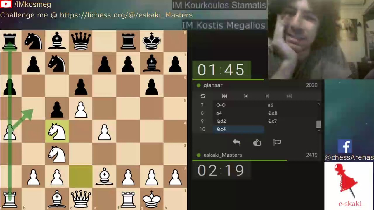 Παίζουμε σκάκι online Banter Blitz (3) με τον Πρωταθλητή Ελλάδος