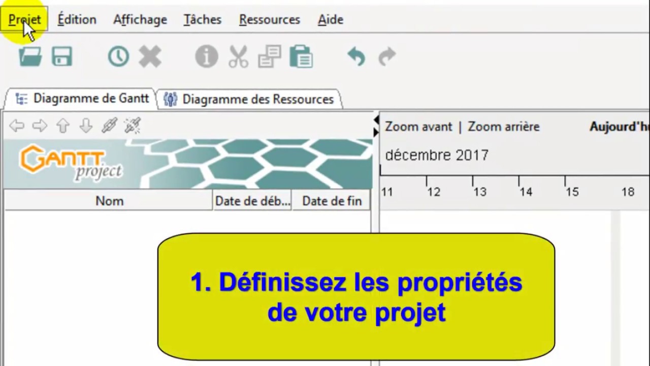 Comment utiliser facilement GanttProject