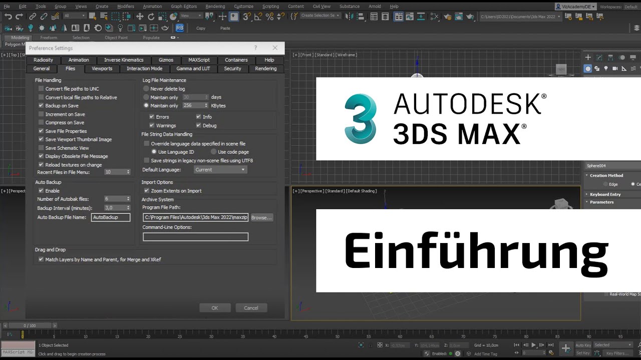 Wie du mit Autodesk 3ds Max startest