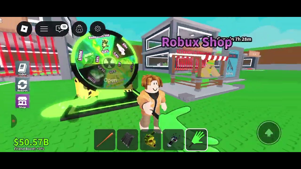 I was trying to reach rebirth level 10 but I got lucky block