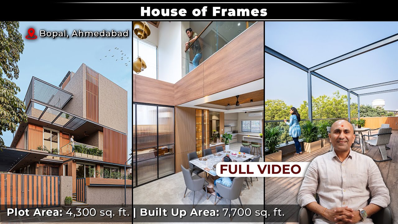 7,700sq.ft Carpet Area | The HOUSE OF FRAMES_ Bopal, Ahmedabad | Ar. Prashant Parmar | #architecture