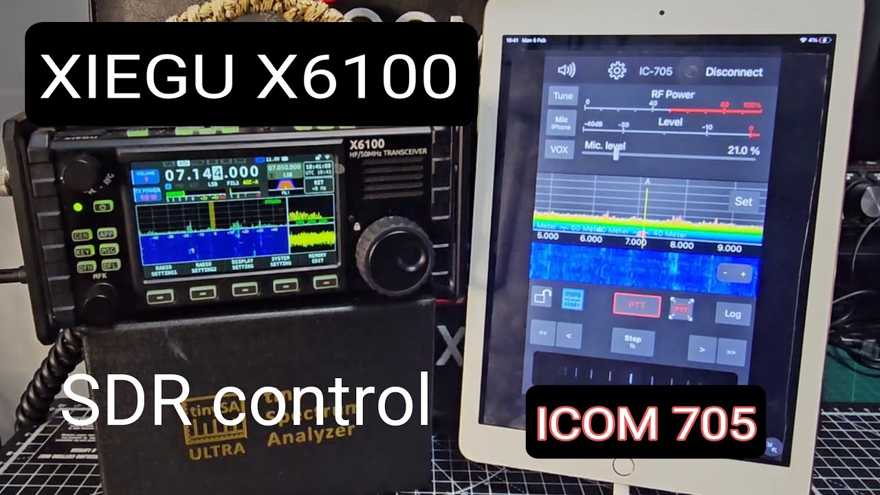 FULL SET UP - SDR Control - (icom705) X6100