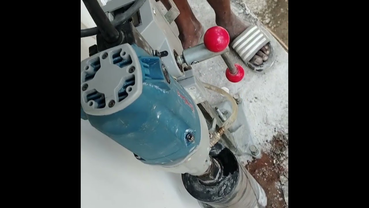 core cutter machine DONG CHENG 110mm hole making rainwater gutter installation 110mm core drill bit