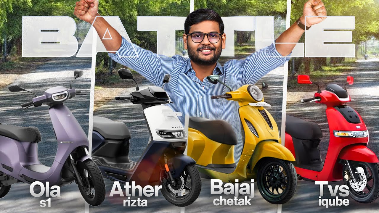 OLA vs Ather vs Bajaj vs TVS - Which is Better?