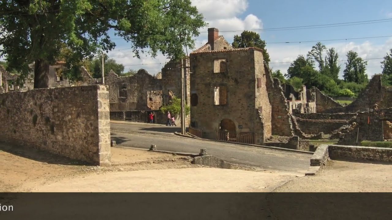 One of the most horrific stories from world war two WW2 Oradour Sur Glane a pictorial walk around.