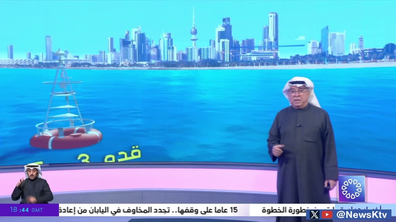 طقس بارد و غائم والرياح شمالية غربية