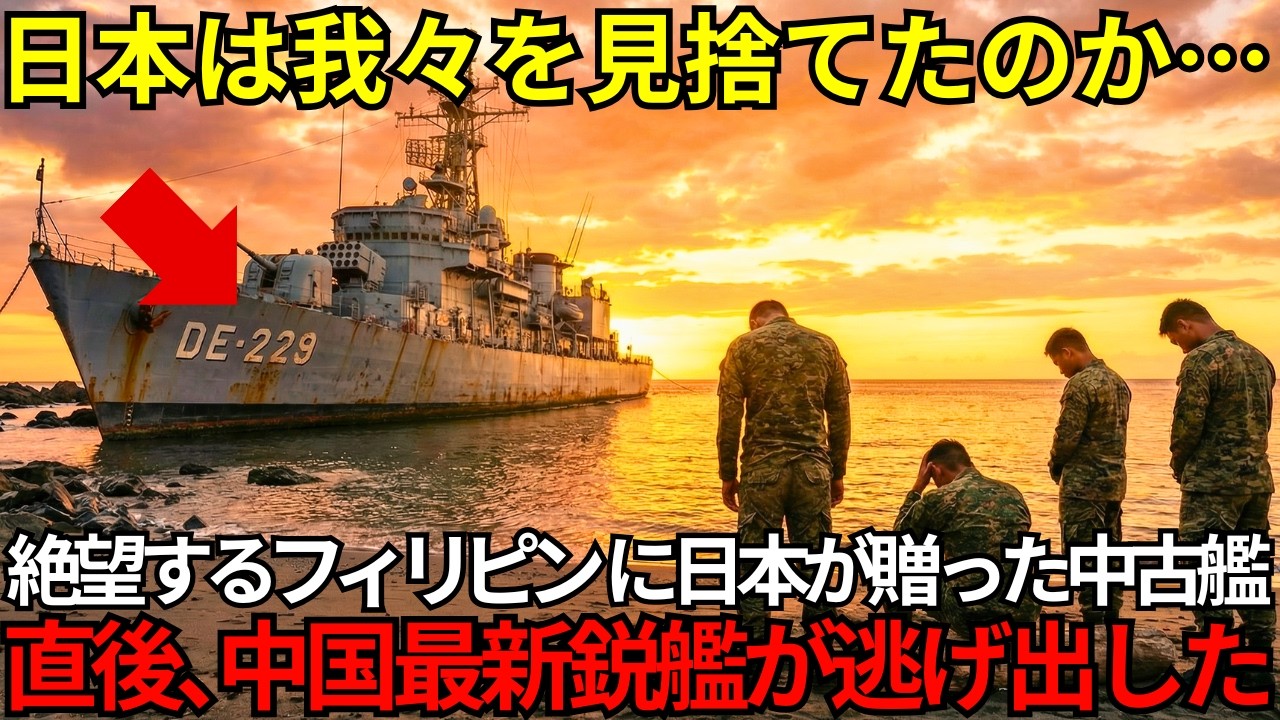 「化石のような船だな！ゴミだなｗ」絶望するフィリピン兵、30年落ちの護衛艦「あぶくま」を舐め腐る中国艦隊！南シナ海で見せた狂気に世界が驚愕した【海外の反応】
