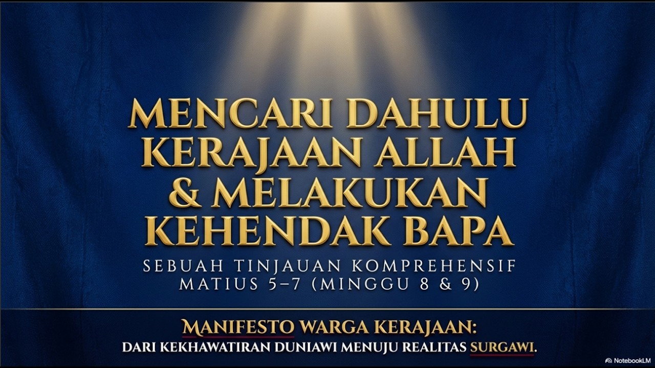 Carilah Dahulu Kerajaan Allah & Keadilbenarannya