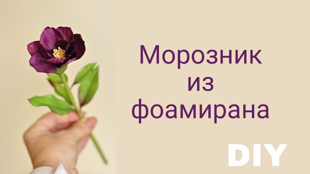 МК Морозник из фоамирана