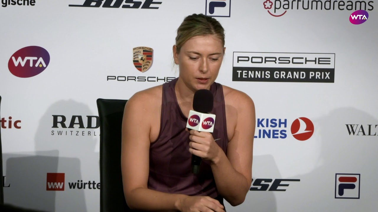 Maria Sharapova Press Conference | 2018 Stuttgart Day 2