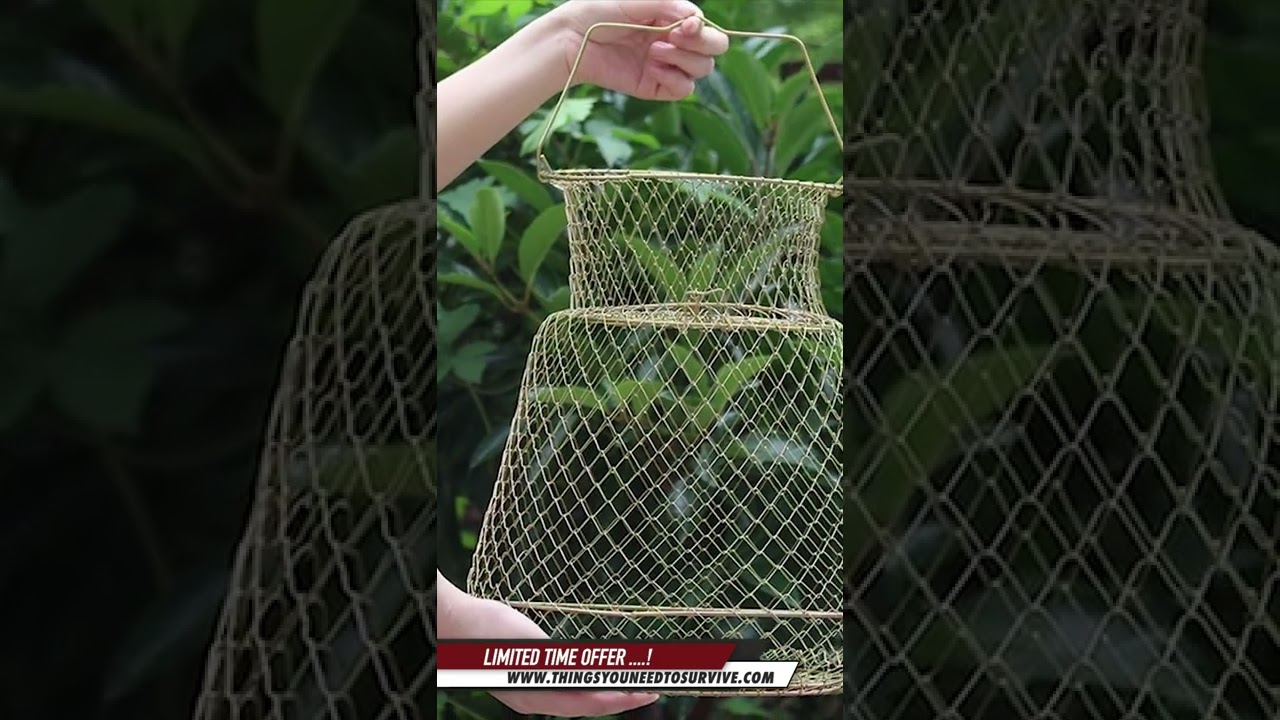 Folding Metal Fish Guard Fish Baskets