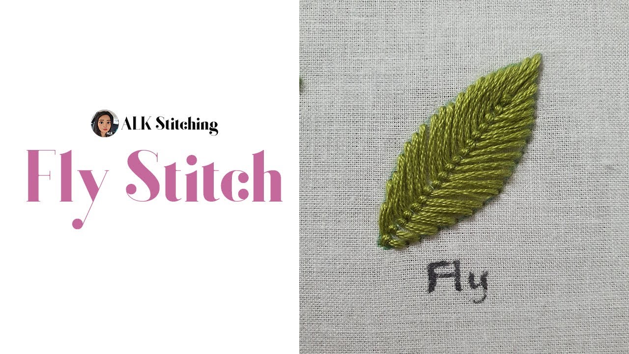 Fly Leaf Stitch - Basic Embroidery for Beginner