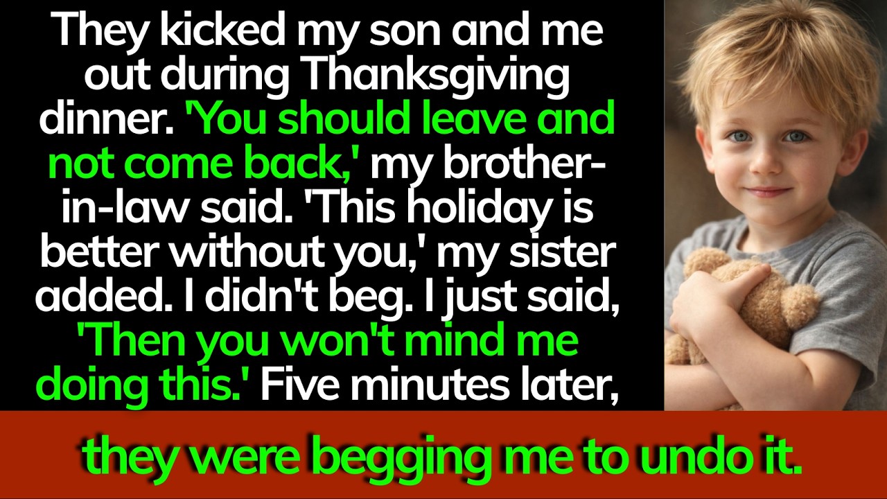 Kicked Out of Thanksgiving Dinner - Five Minutes Later, They Begged Me to Stay!