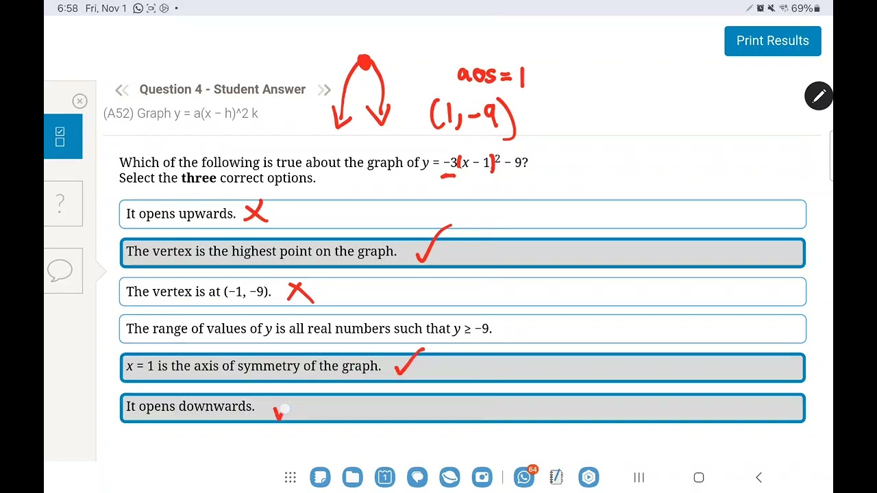 Math alg 2.2 quiz per (explained by hala)