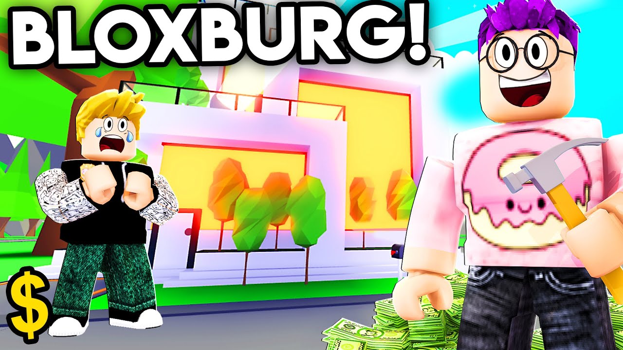 LANKYBOX Plays BLOXBURG For The FIRST TIME EVER! (FUNNY MOMENTS!)