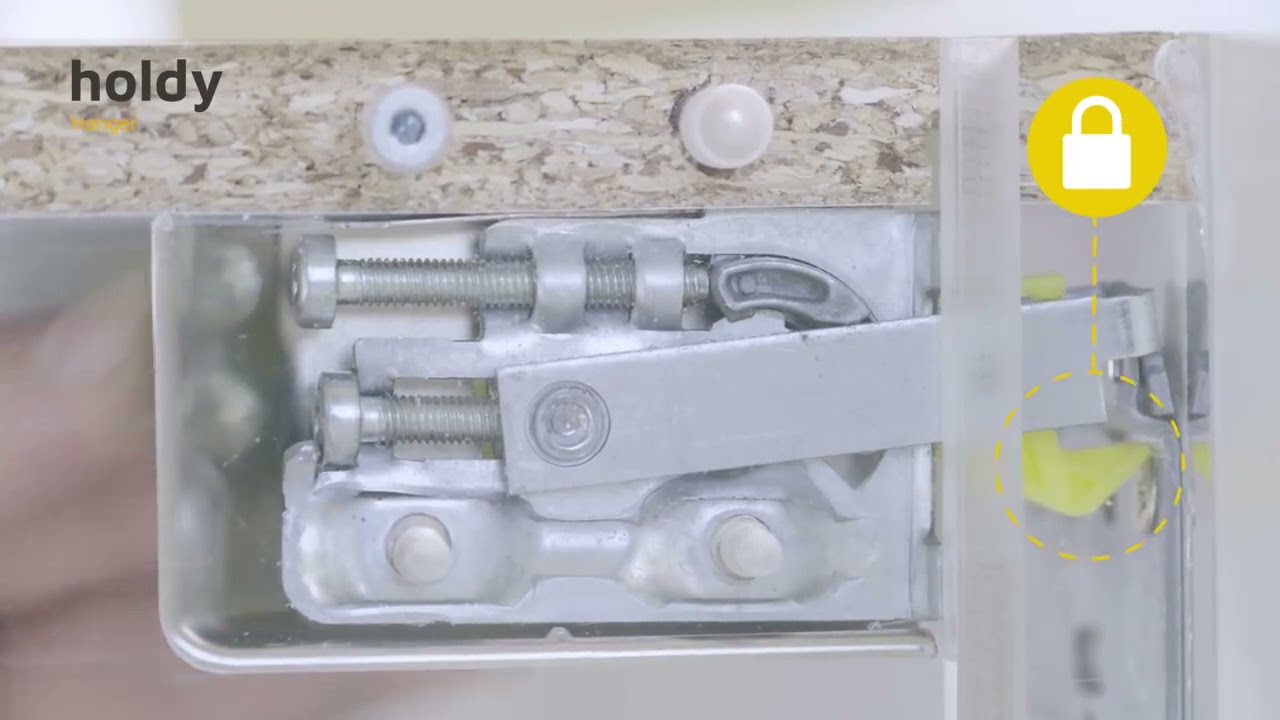 Cómo instalar un módulo alto con el colgador Holdy