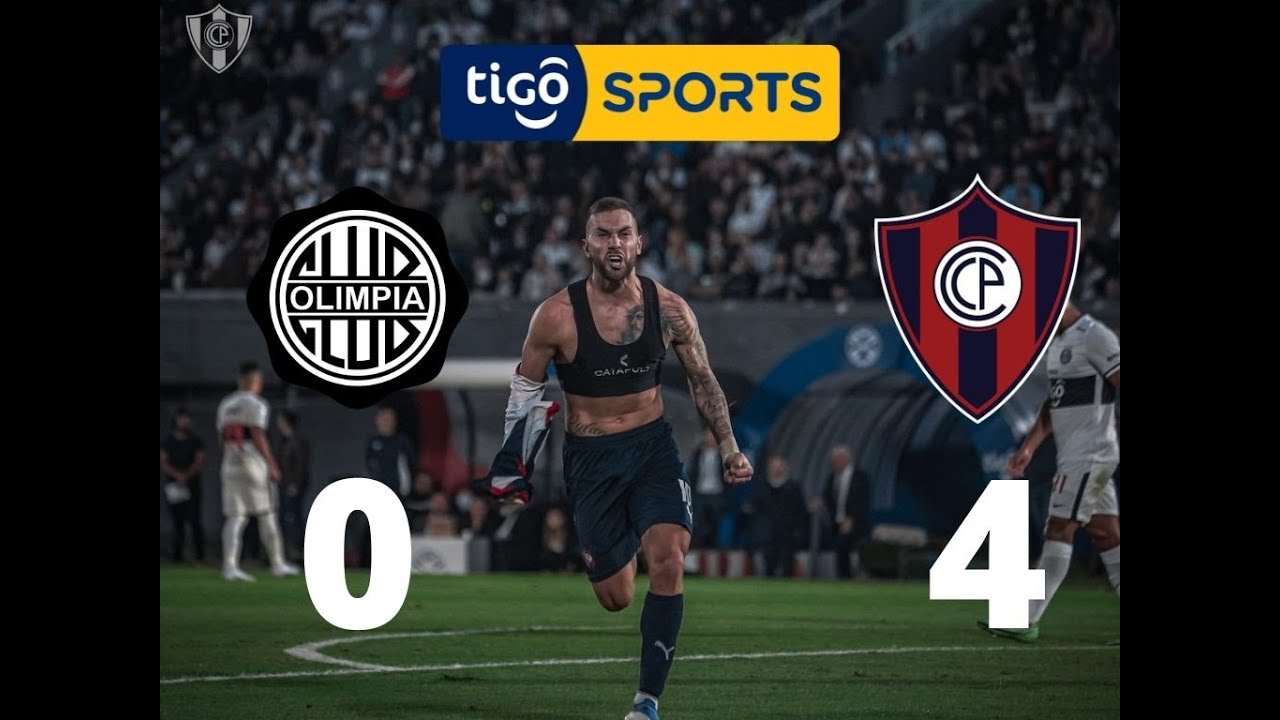 Olimpia 0 Cerro Porteño 4, Relatos Rubén Dario Da Rosa - Tigo Sports - Torneo Apertura 2022