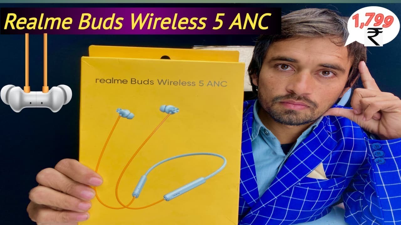 Realme Buds Wireless 5 ANC /  Best bluetooth neckband under 2000 / 50dB ANC / #tws 