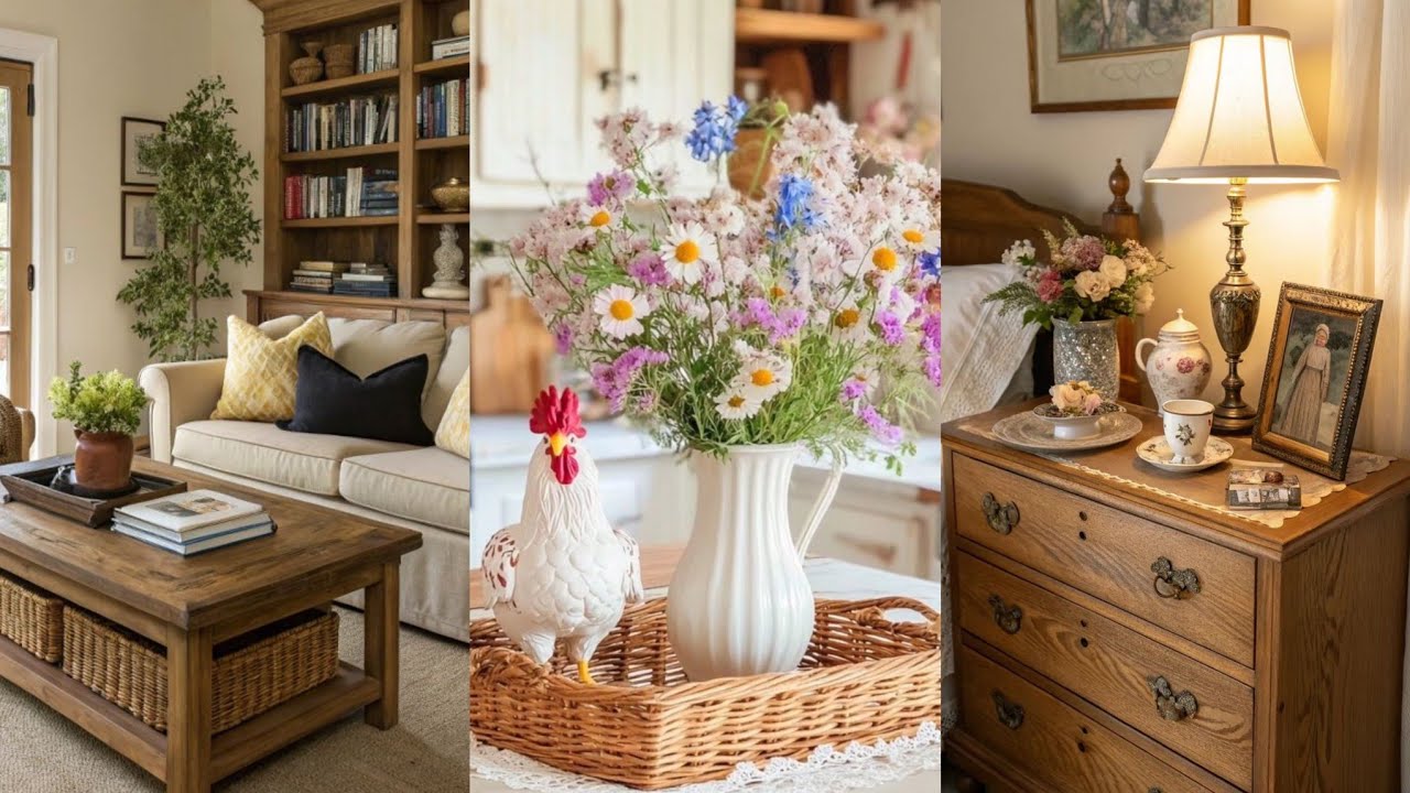 Design a Charming Home: Top Vintage Rustic Farmhouse Decor Inspirations🦢🍃