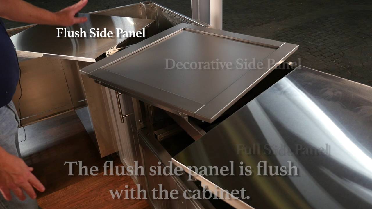 Danver Cabinet Assembly: Stainless Steel Side Panels DIY