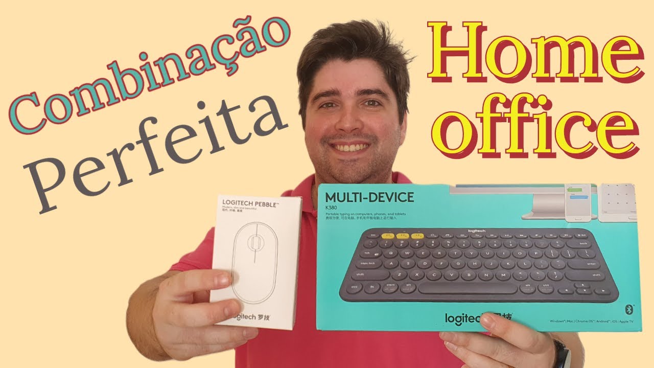 LOGITECH Mouse Pebble M350 e Teclado K380 - Combinação Perfeita HOME OFFICE