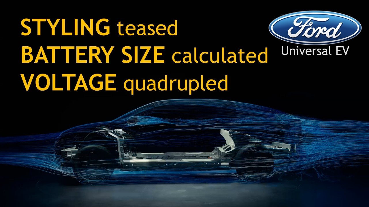 UPDATE: Ford Universal EV teases Styling, discloses Battery Size and other Efficient Details