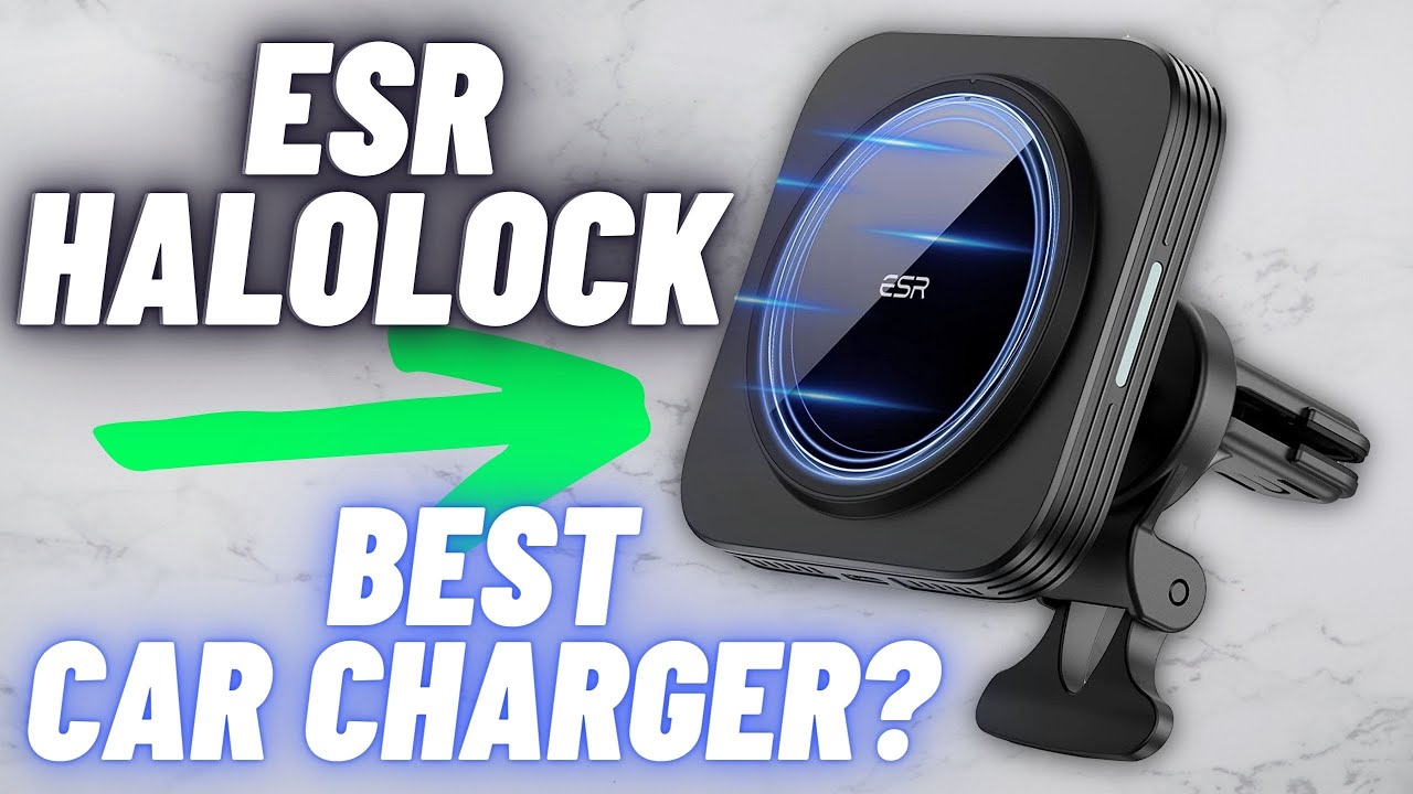 ESR HaloLock Magnetic Wireless Car Charger REVIEW! // Best MagSafe Charger for Car?